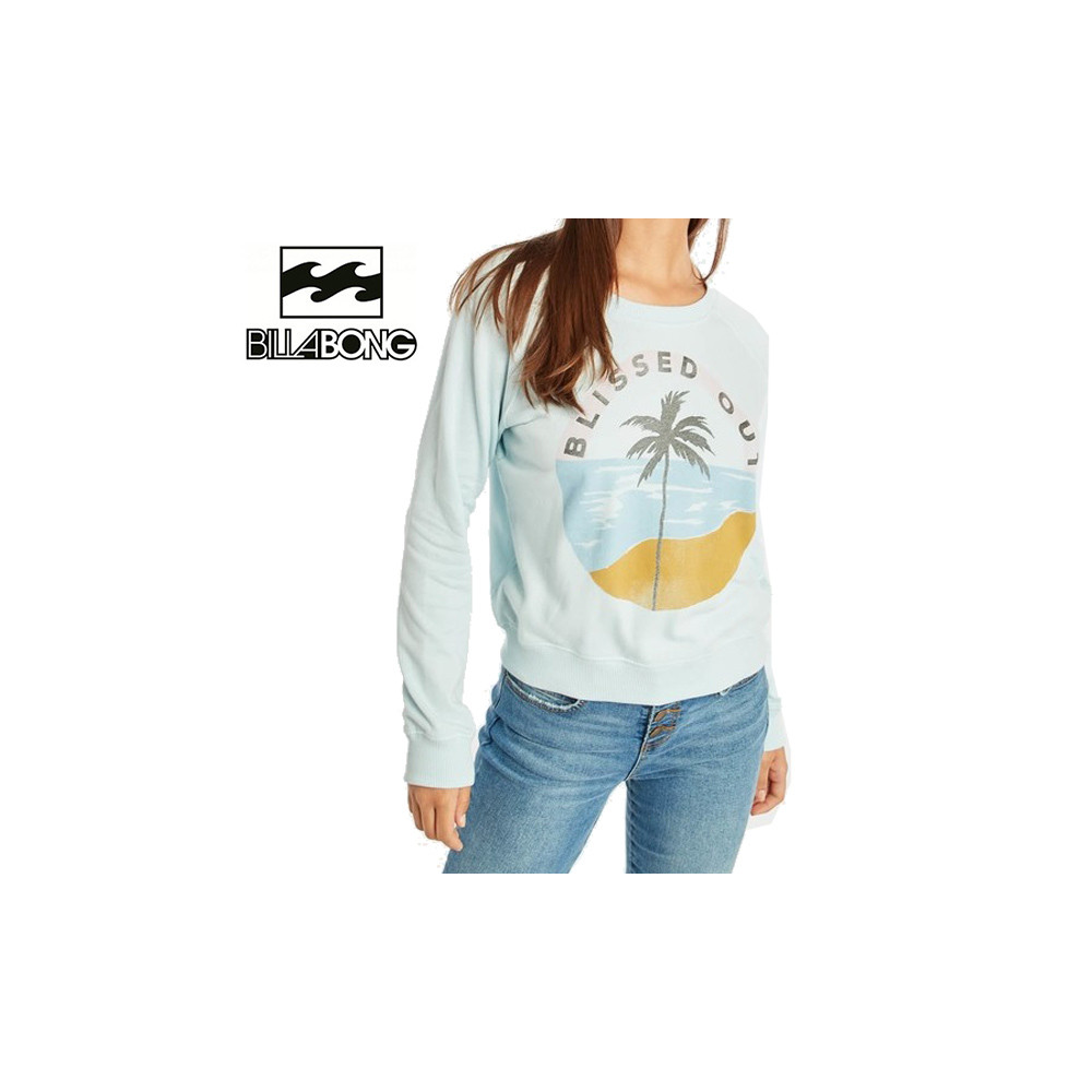 Sweat BILLABONG Laguna Beach Bleu ciel Femme