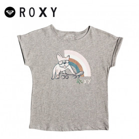 T-shirt ROXY Boyfriend Gris Fille