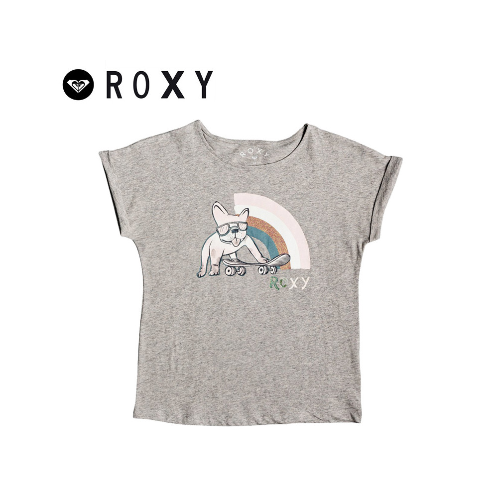 T-shirt ROXY Boyfriend Gris Fille