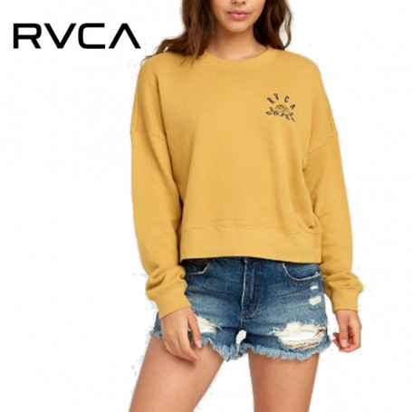 Sweat RVCA Rose State Camel Femme