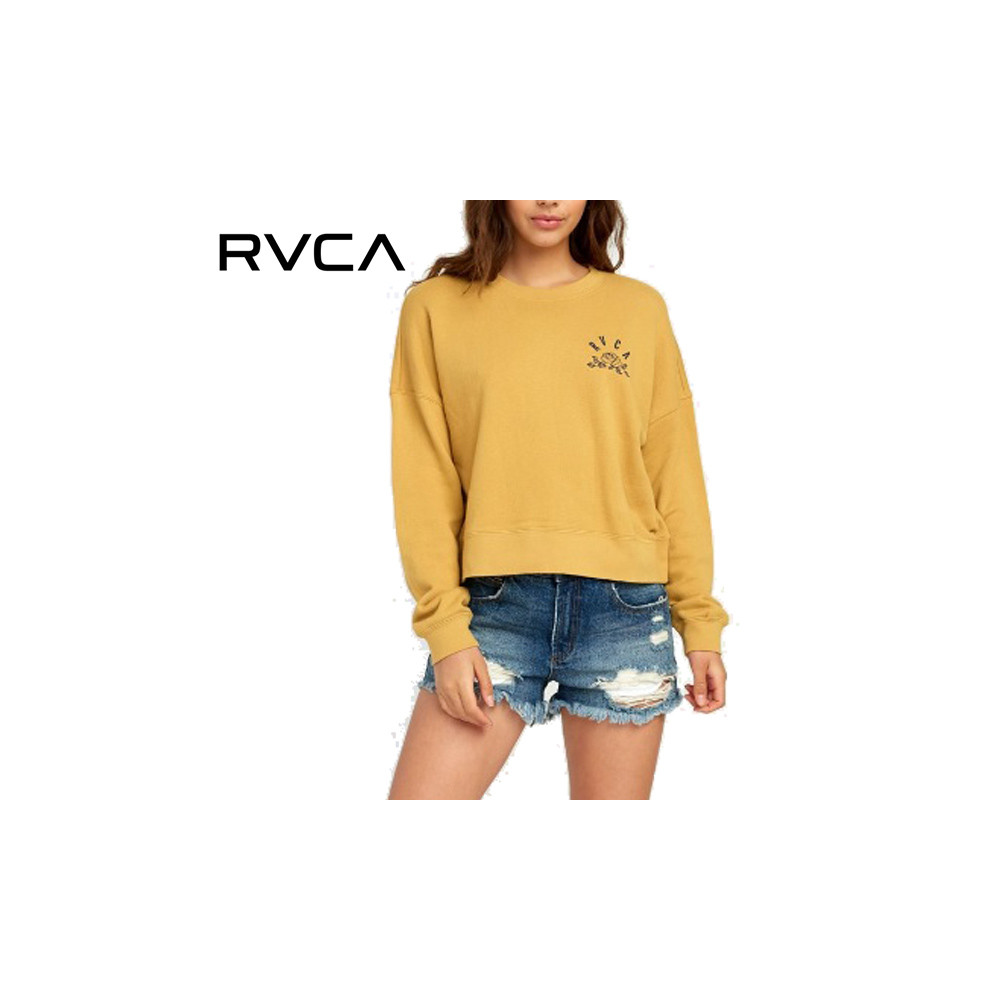 Sweat RVCA Rose State Camel Femme