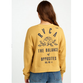 Sweat RVCA Rose State Camel Femme