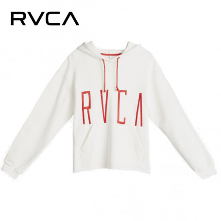 Sweat à capuche RVCA Stilt Hoody Blanc Femme Sweat à capuche RVCA Stilt Hoody Blanc Femme