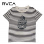 T-shirt RVCA Safe Harbor Tee Blanc / Bleu Femme