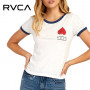 T-shirt RVCA Foliage Blanc Femme