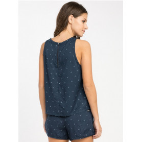 Top RVCA Shieldless Bleu Femme