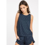 Top RVCA Shieldless Bleu Femme