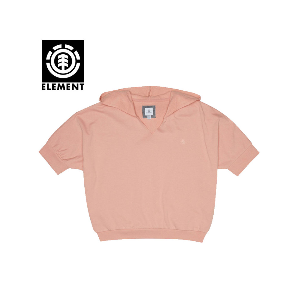 Sweat à capuche Element Humming Pêche Femme