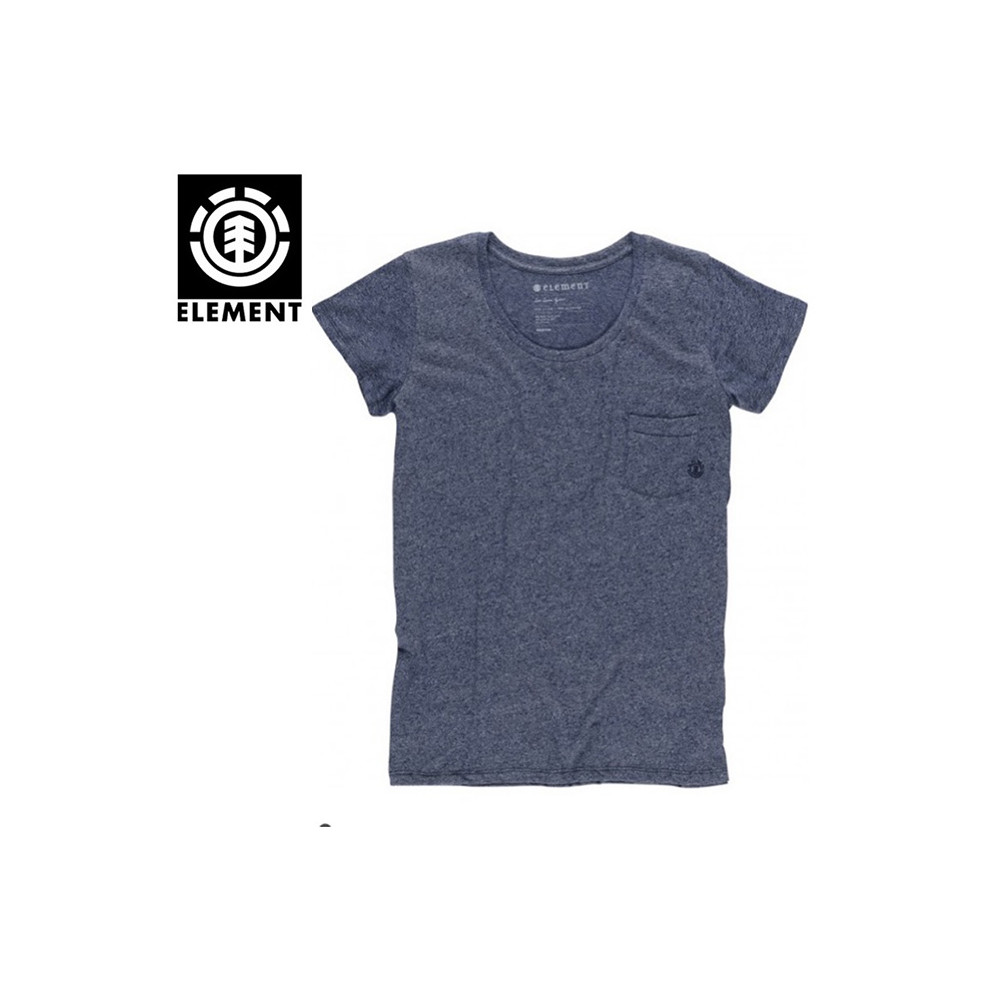 T-shirt ELEMENT Elba Bleu Femme