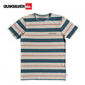 T-shirt QUIKSILVER Dera Steps Beige rayé Junior