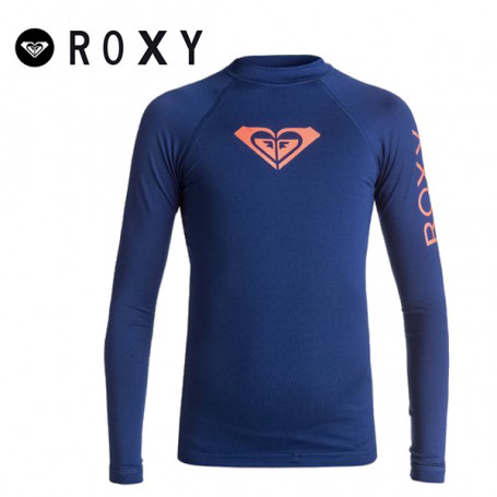 T-shirt U.V. ROXY Whole Heart Bleu marine Fille T-shirt U.V. ROXY Whole Heart Bleu marine Fille