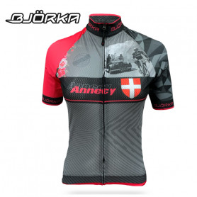 Maillot de vélo BJORKA Annecy Rose Femme