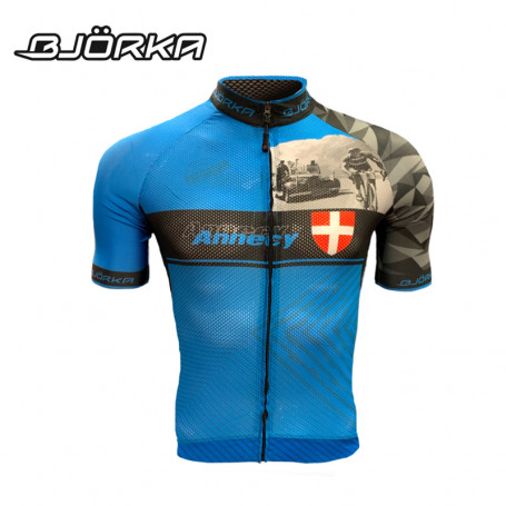 Maillot de vélo BJORKA Annecy Bleu Homme