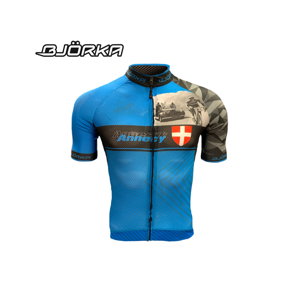 Maillot de vélo BJORKA Annecy Bleu Homme