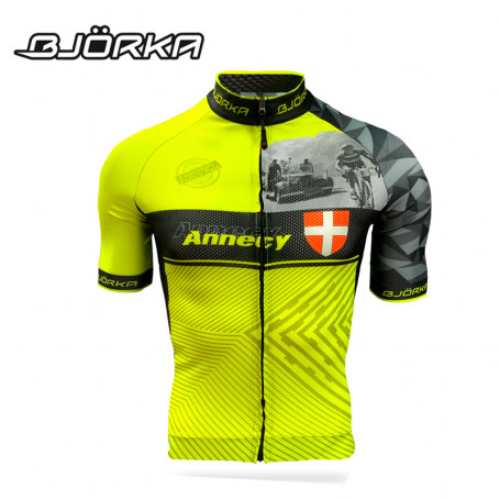 Maillot de vélo BJORKA Annecy Jaune Homme