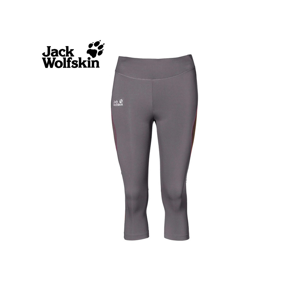 Collant JACK WOLFSKIN Passsion Trail Gris Femme