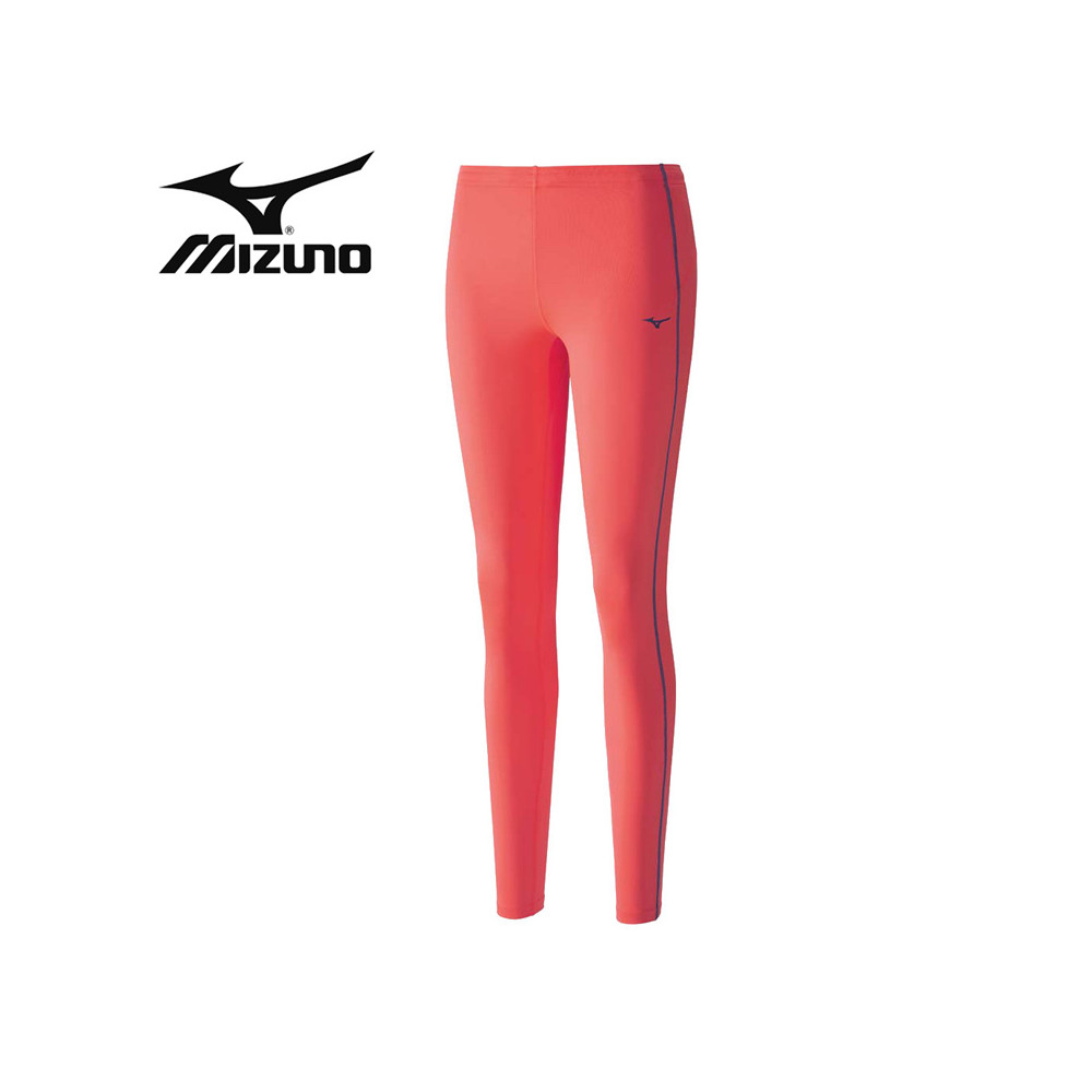 Collant long MIZUNO Drylite Core Long Tights Corail Femme