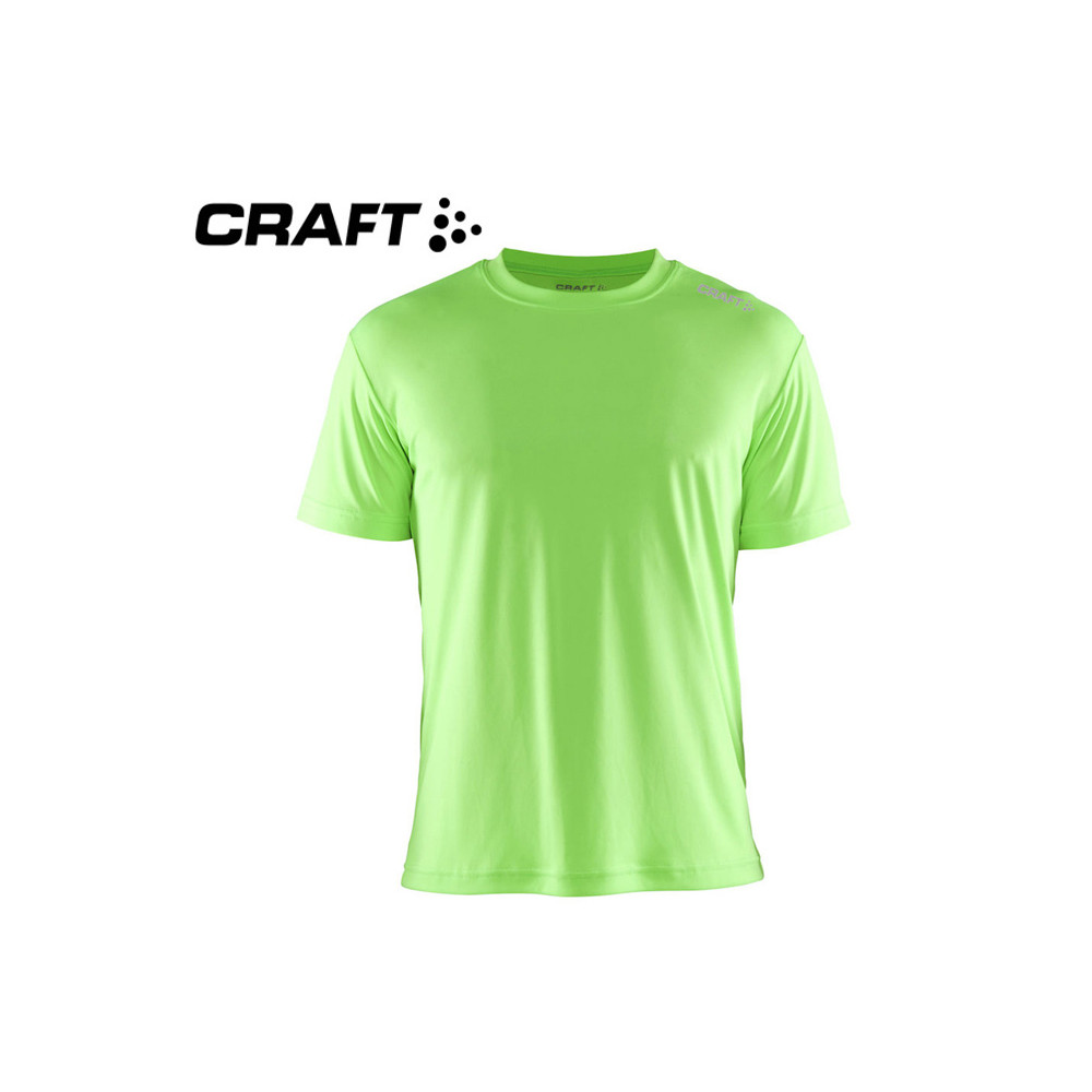 Tee-shirt CRAFT Community Vert fluo Hommes