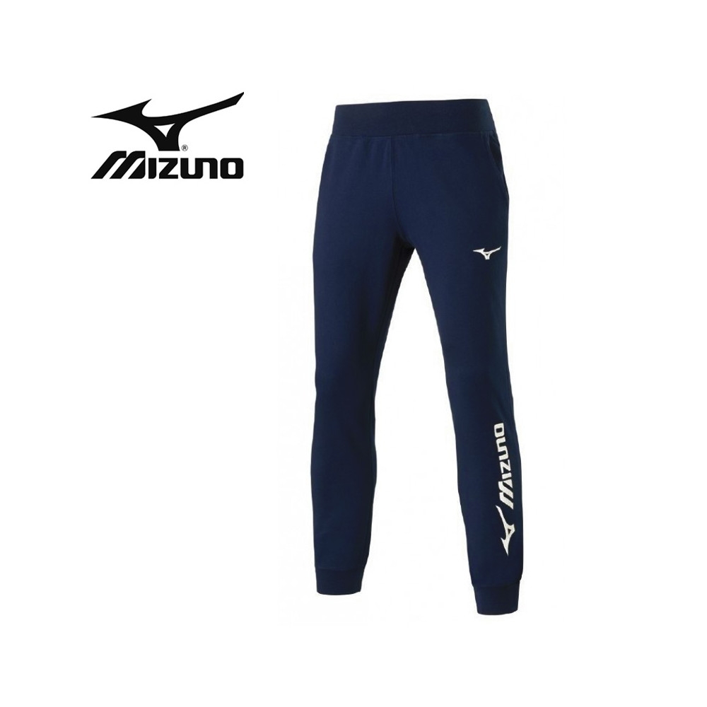 Pantalon molletonné MIZUNO Terry Bleu marine Femme