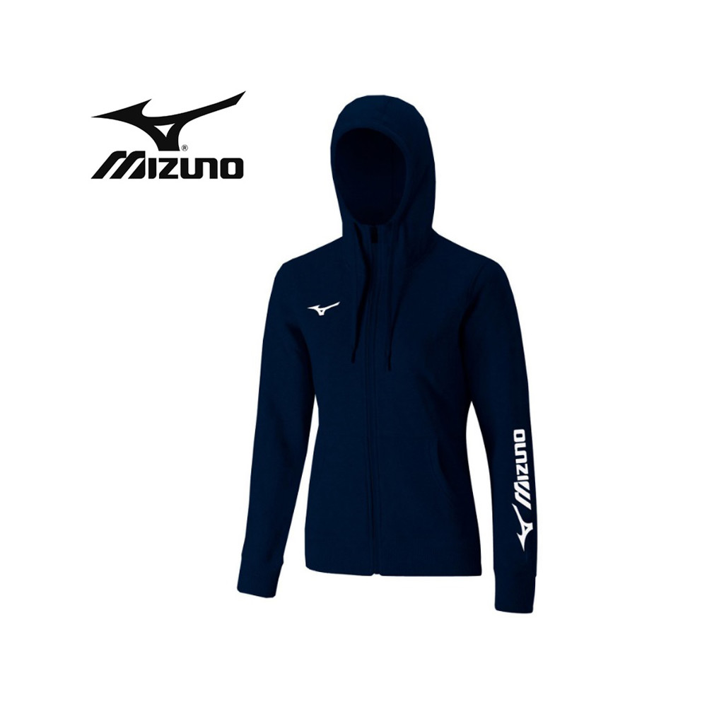 Veste molletonnée MIZUNO Terry Bleu marine Femme