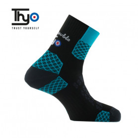 Chaussettes de randonnée Thyo La Double Trek II Bleu Unisexe