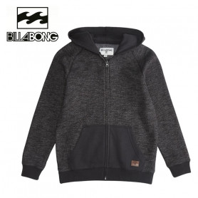 Sweat zippé BILLABONG Balance Gris / Noir Garçon