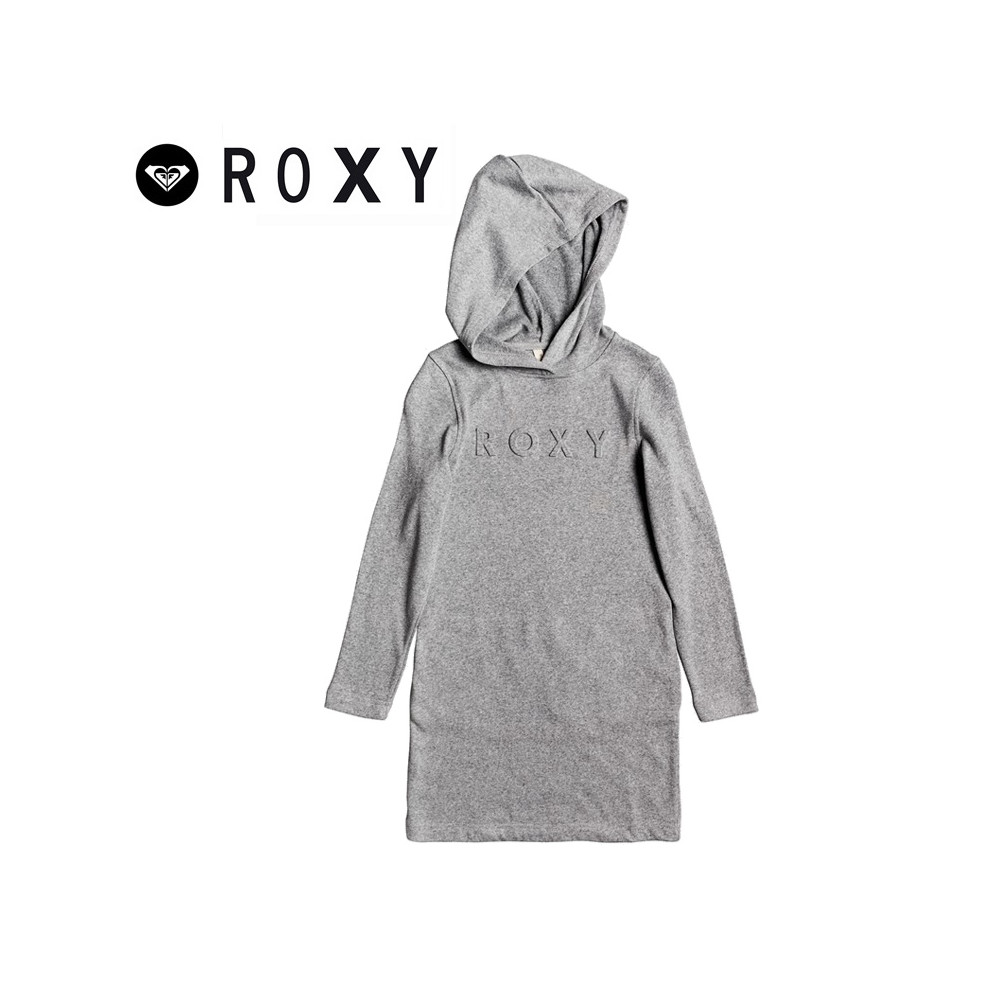 Robe sweat à capuche ROXY From the Top Gris Fille