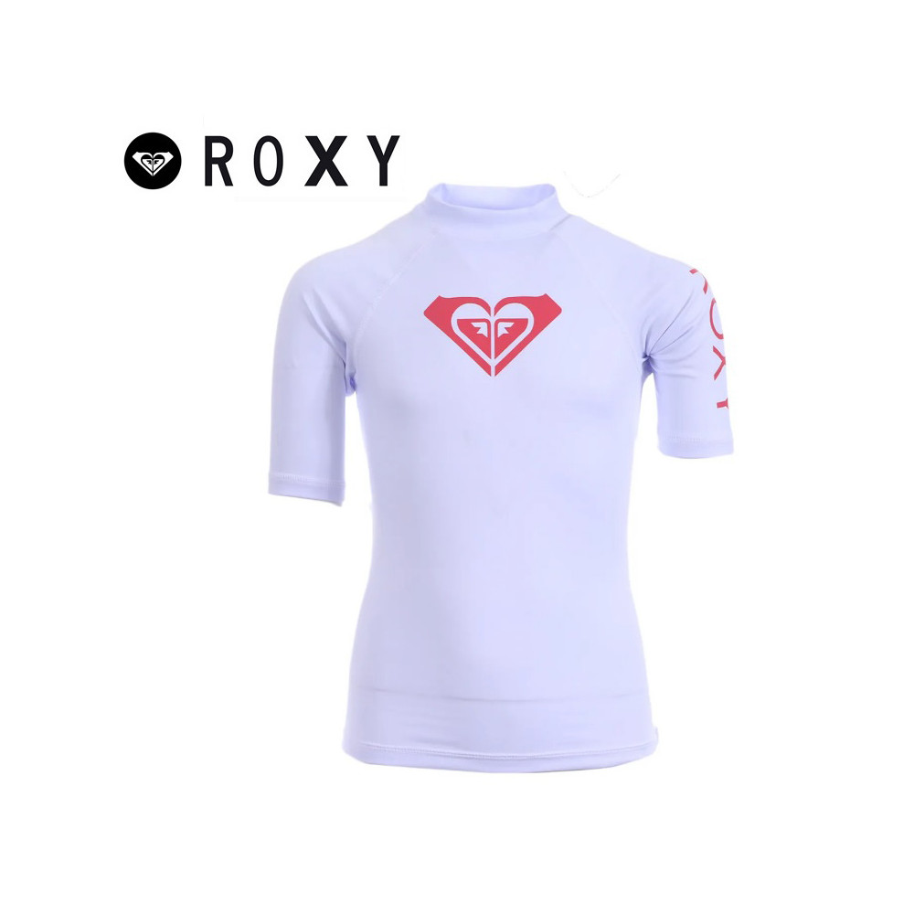 T-shirt U.V. ROXY Whole Heart Blanc Fille