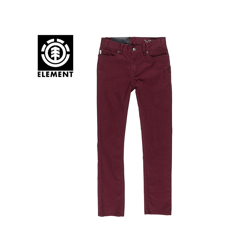 Jean Element Color Boy Lie de vin Junior