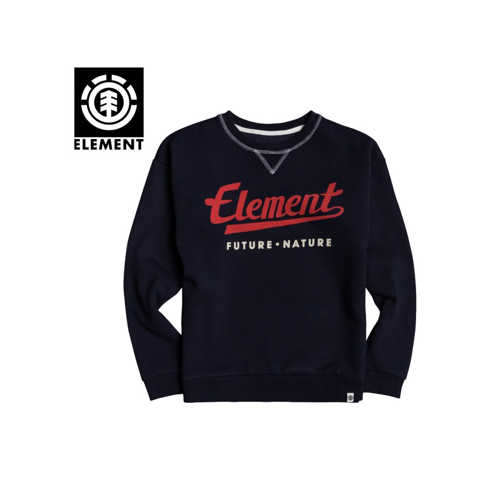 Sweat ELEMENT Go Up Crew Bleu marine Junior