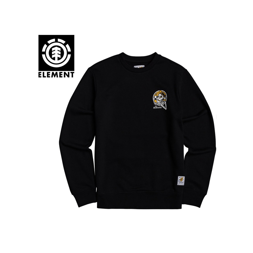 Sweat ELEMENT Taxi Driver Crew Noir Junior