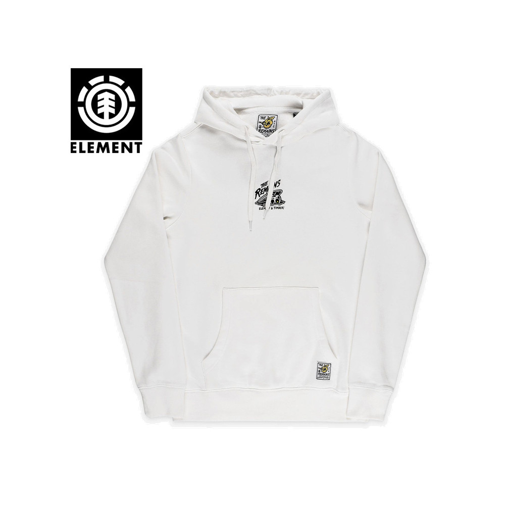 Sweat ELEMENT B-Side Hood Blanc Junior