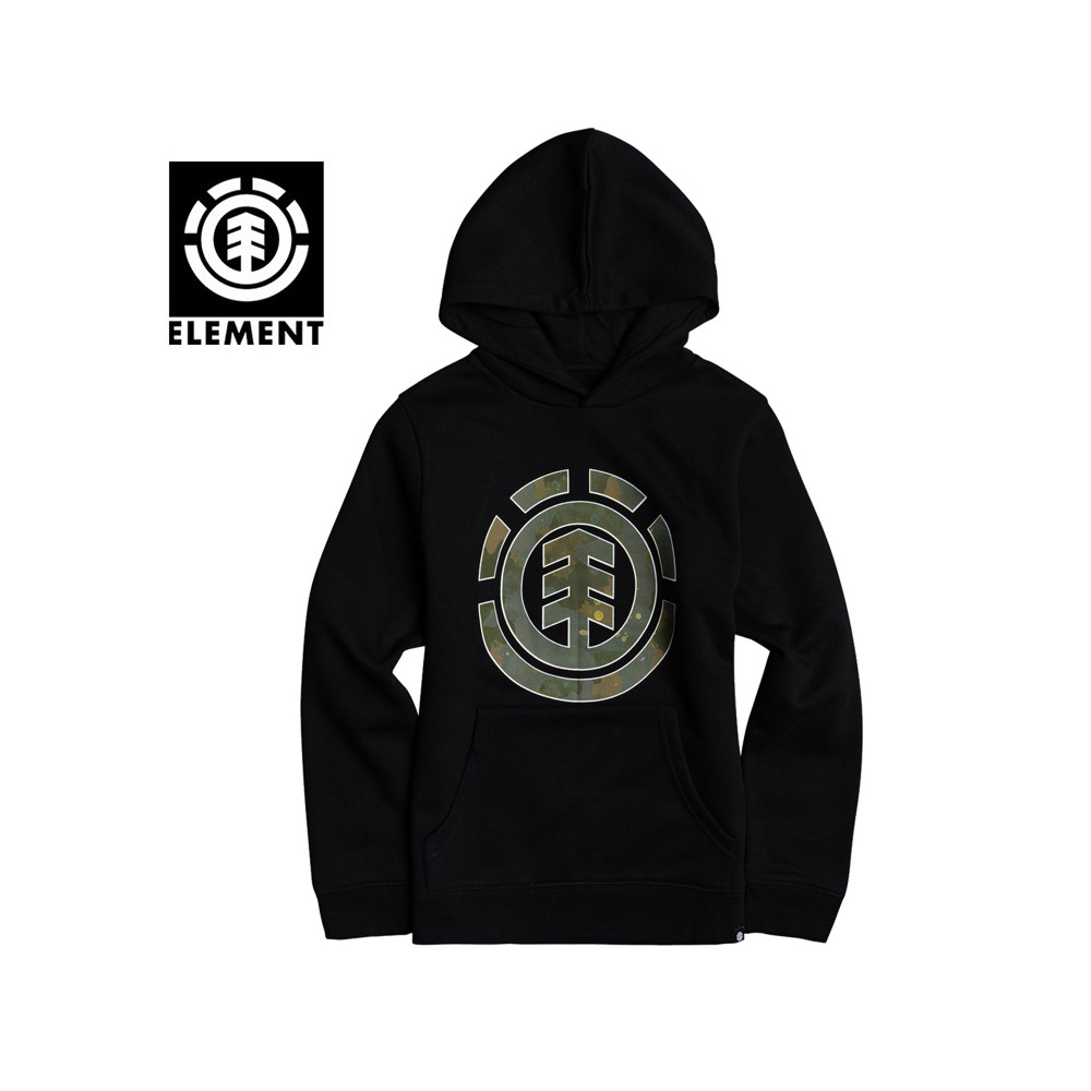 Sweat ELEMENT Water Camo Fill Hood Noir Junior