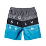 Boardshort QUIKSILVER Word Block 15'' Gris / Bleu  Junior