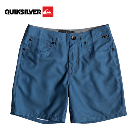 Boardshort QUIKSILVER Nelson Surfwash 15" Bleu Junior Boardshort QUIKSILVER Nelson Surfwash 15" Bleu Junior