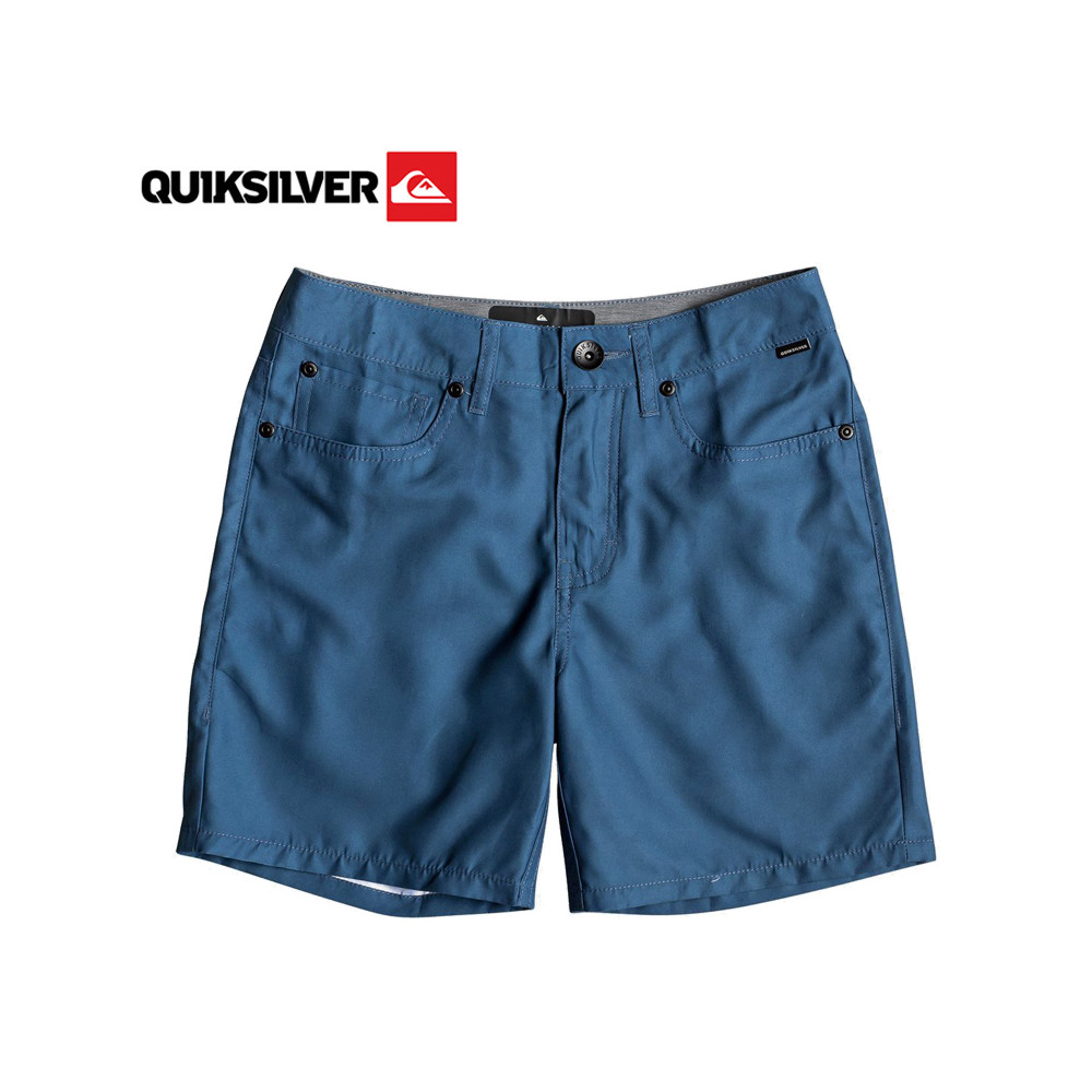 Boardshort QUIKSILVER Nelson Surfwash 15" Bleu Junior