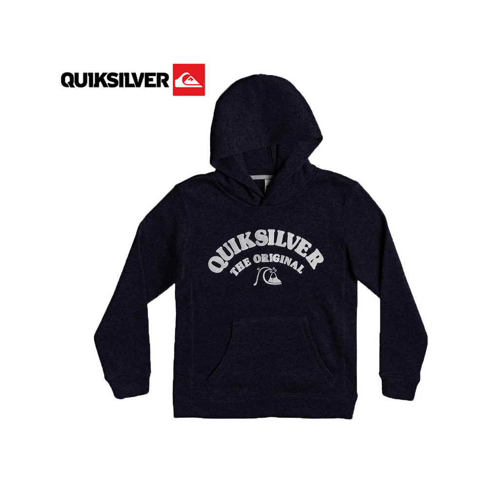 Sweat à capuche Quiksilver Keller Hood Art Bleu marine Junior