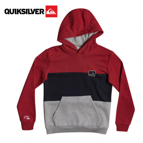 Sweat à capuche Quiksilver Tropical Blocks Rouge Junior Sweat à capuche Quiksilver Tropical Blocks Rouge Junior