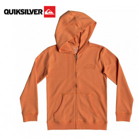 Sweat à capuche zippé QUIKSILVER Stone Age Romeo Orange Junior