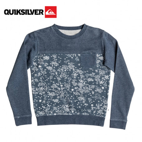 Sweat QUIKSILVER Cyclops Crew Bleu Junior Sweat QUIKSILVER Cyclops Crew Bleu Junior
