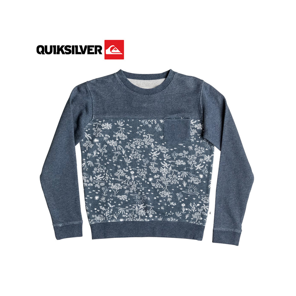 Sweat QUIKSILVER Cyclops Crew Bleu Junior