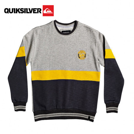 Sweat QUIKSILVER Tassie Gully Gris Junior Sweat QUIKSILVER Tassie Gully Gris Junior