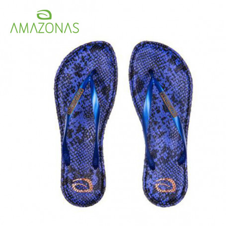 Tongs AMAZONAS Fun Eco Leather Bleu Femme Tongs AMAZONAS Fun Eco Leather Bleu Femme