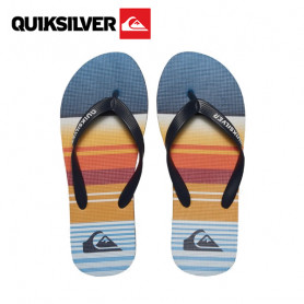 Tongs QUIKSILVER Molokai Flip Flops Bleu / Orange Junior