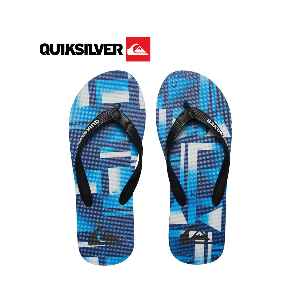 Tongs QUIKSILVER Molokai Bleu Graphique Junior