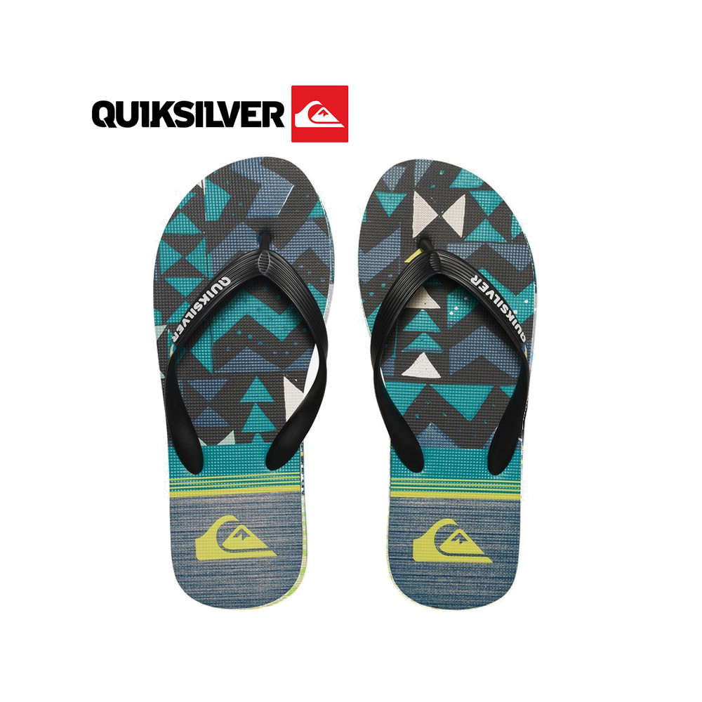 Tongs QUIKSILVER Molokai Slab Lapu Noir / Vert Junior