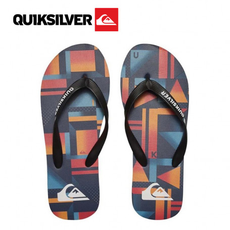 Tongs QUIKSILVER Molokai Orange Graphique Junior